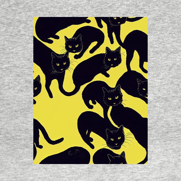 Black Cats for Cat lovers. Perfect gift for National Black Cat Day, model 7 by Endless-Designs